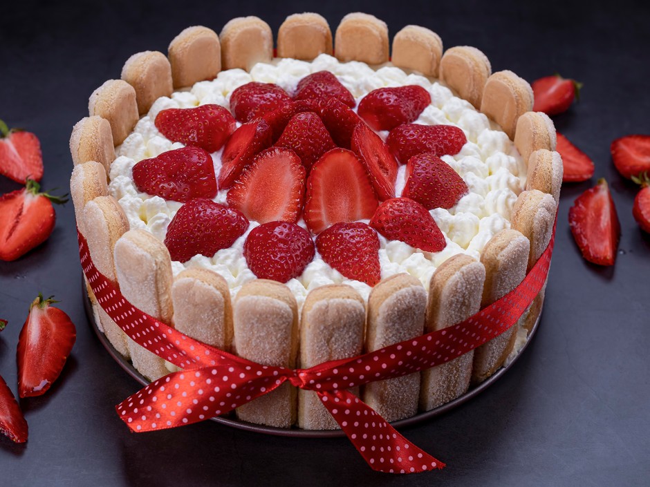 Himbeer-Vanilletorte