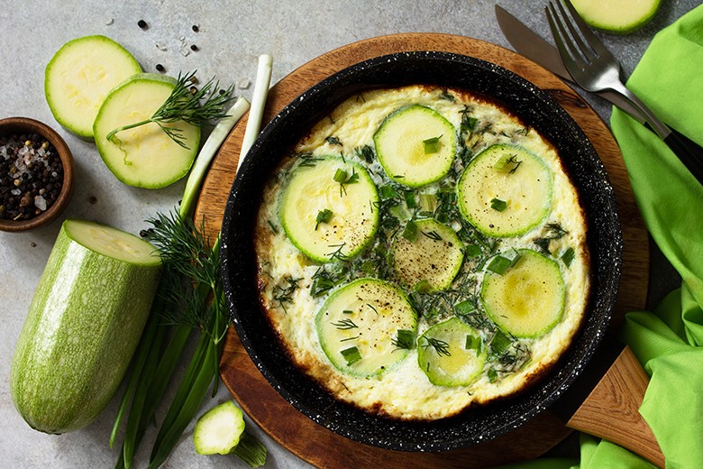 Omlette mit Zucchini