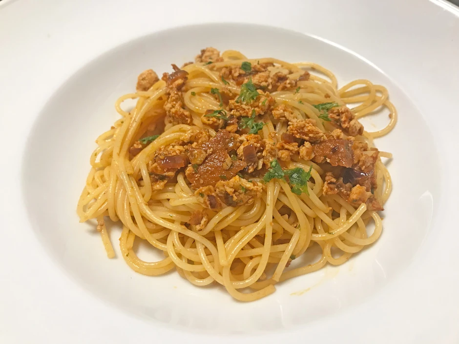 Spaghetti mit R&auml;uchertofu