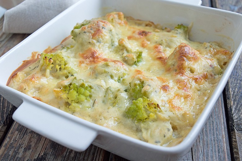 Überbackener Romanesco