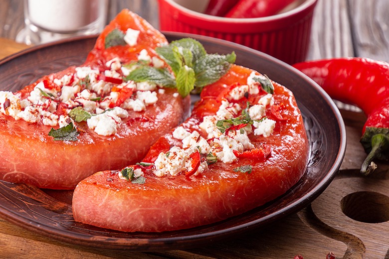 Gegrillte Wassermelone
