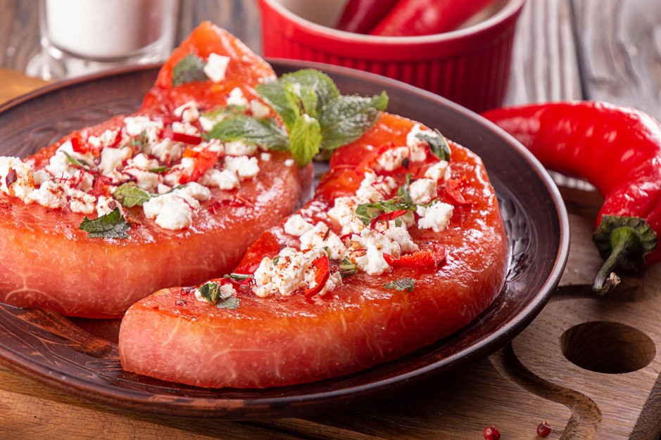 Gegrillte Wassermelone