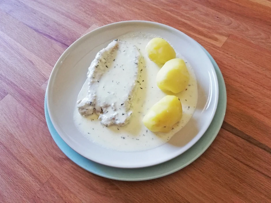Putenschnitzel in Thymiansauce