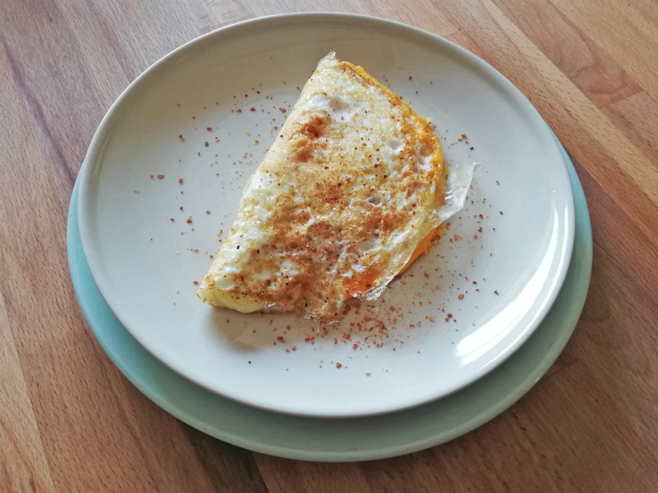Scharfe Eier mit K&auml;se