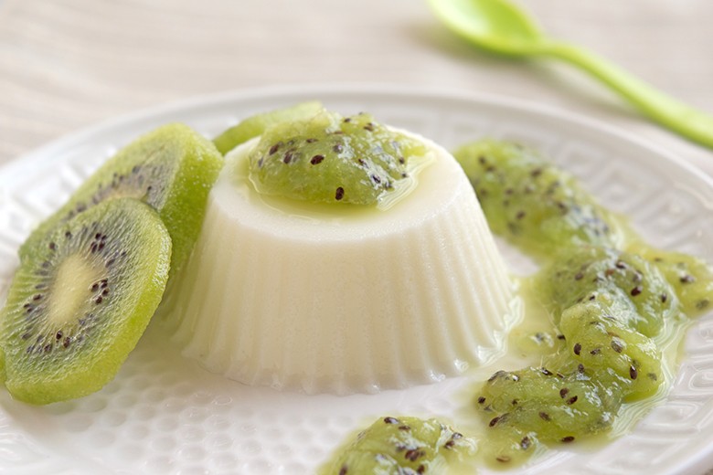 Kiwi Panna Cotta
