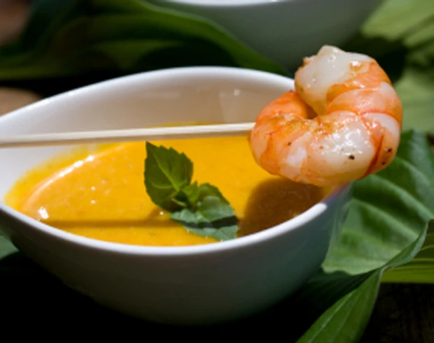 Shrimps-Mousse mit zweierlei Petersilie