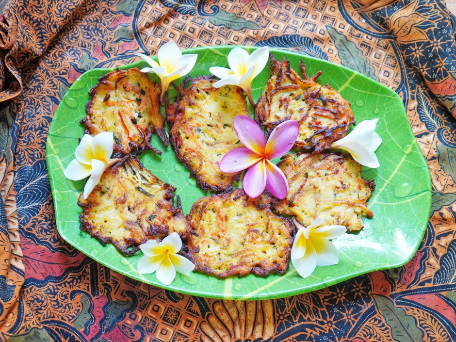 Exotische Zucchini-Kartoffelpuffer