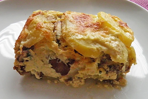 Champignon-Erdäpfel-Pflanzel