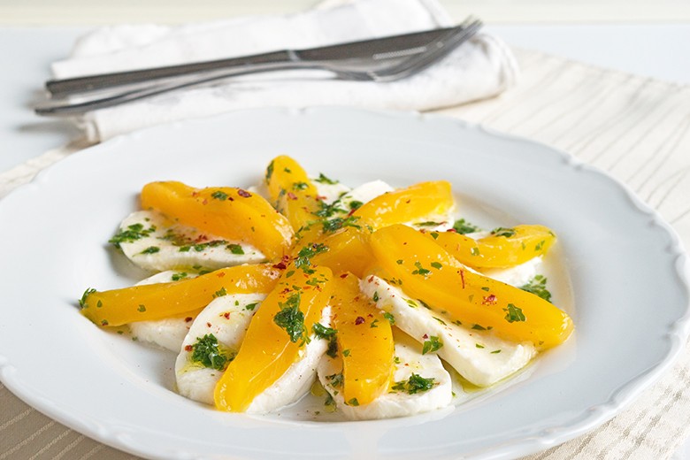 Mozzarella mit Mango