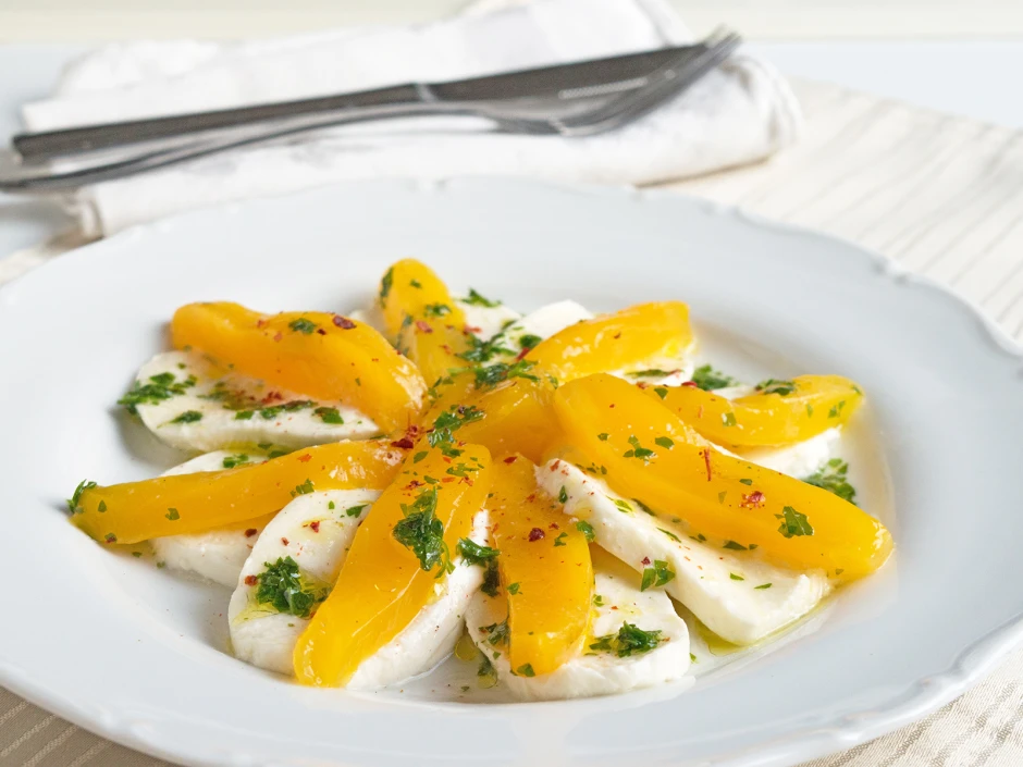 Mozzarella mit Mango