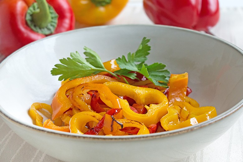 Gegrilltes Paprikagemüse