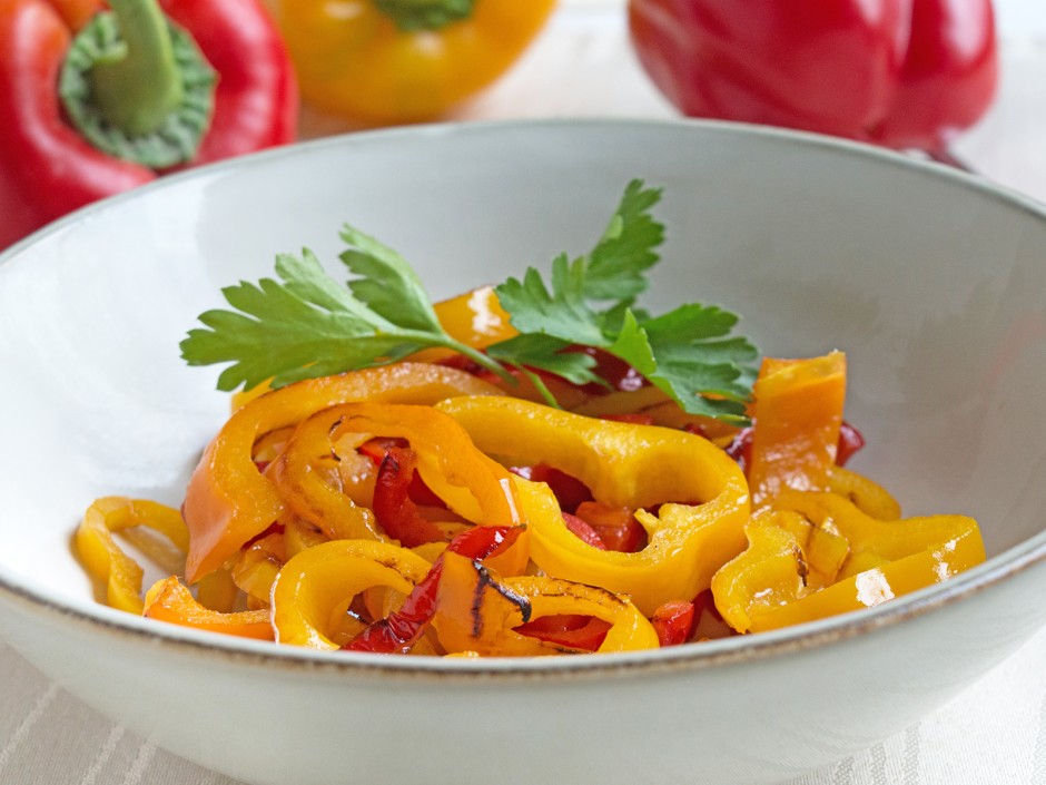 Gegrilltes Paprikagemüse