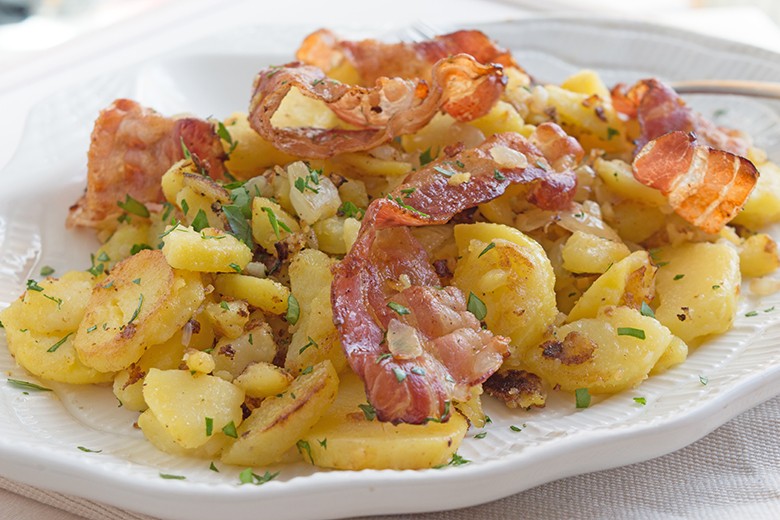 Kartoffelpfanne mit Lauch