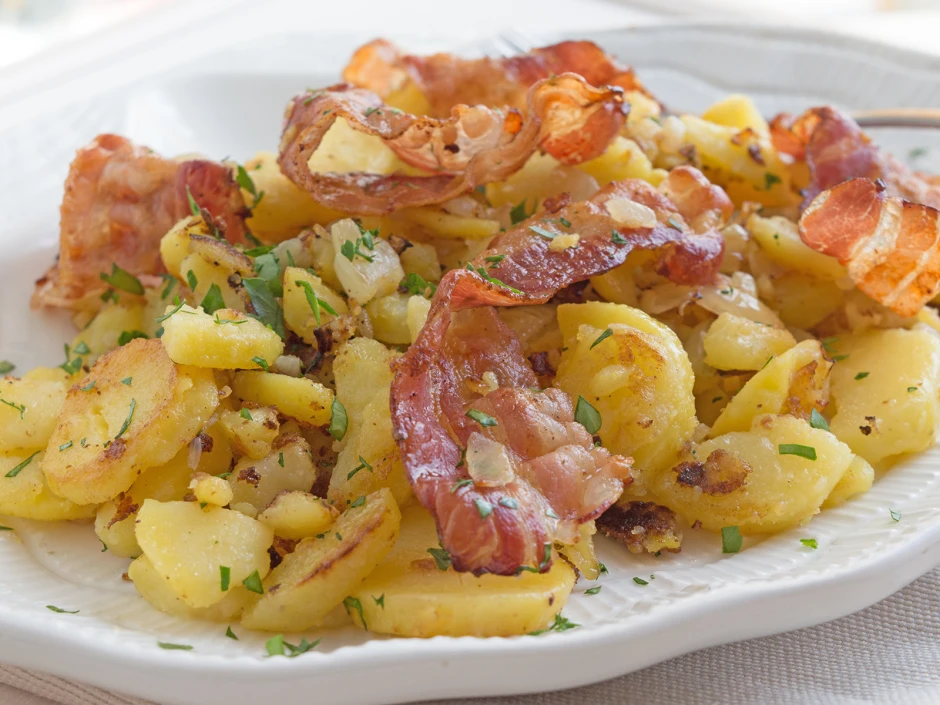 Kartoffelpfanne mit Lauch