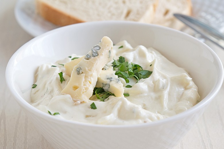Dip mit Blauschimmelkäse