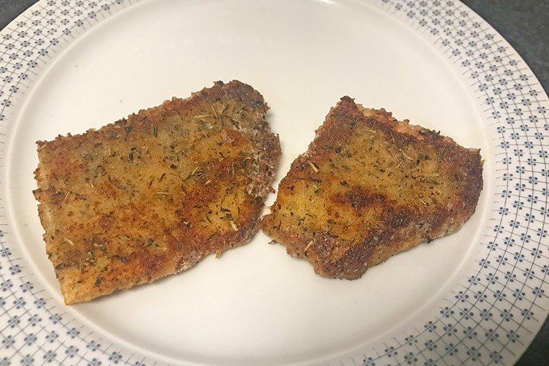 Zander mit Kräuterkruste