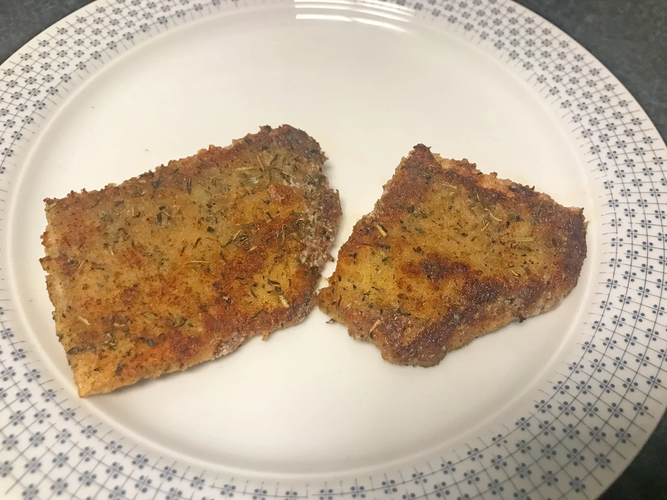 Zander mit Kräuterkruste