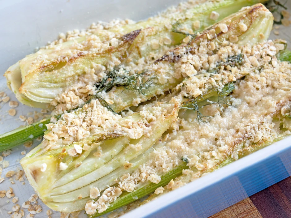 Überbackener Fenchel