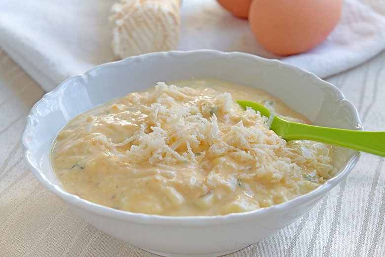 Eierkren mit Apfel