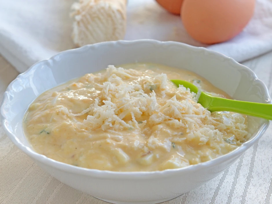 Eierkren mit Apfel