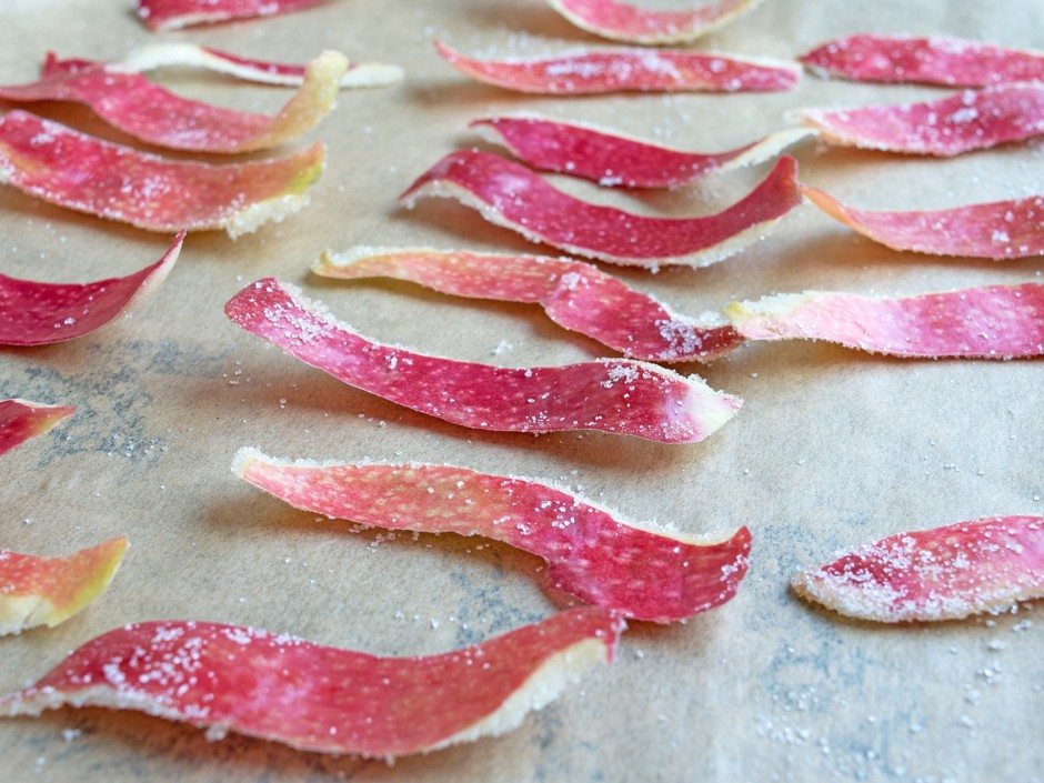Chips aus Apfelschalen