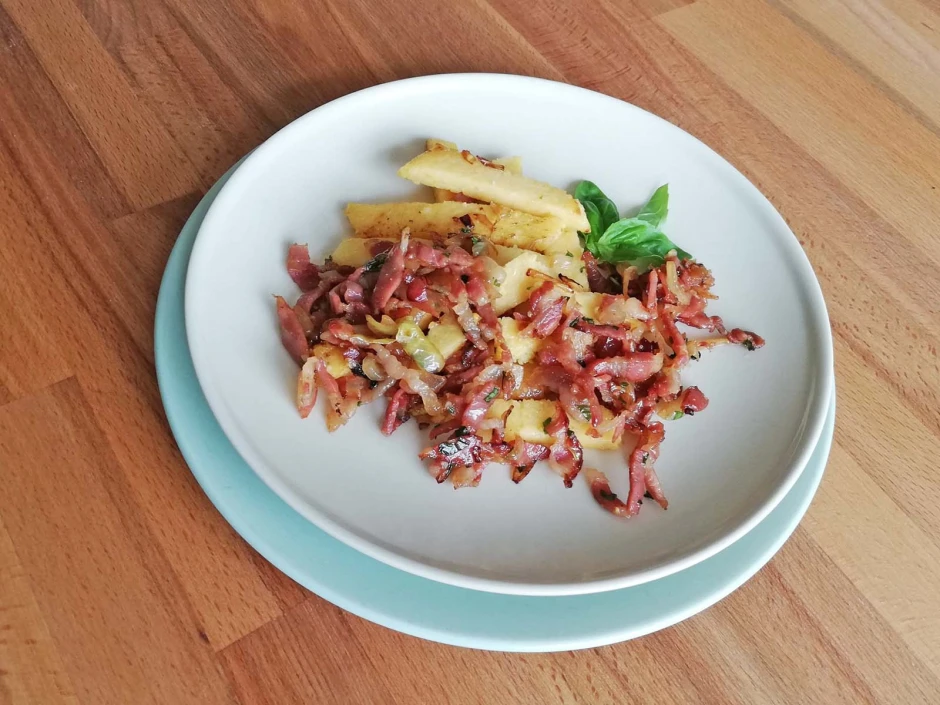 Prosciutto mit Polenta