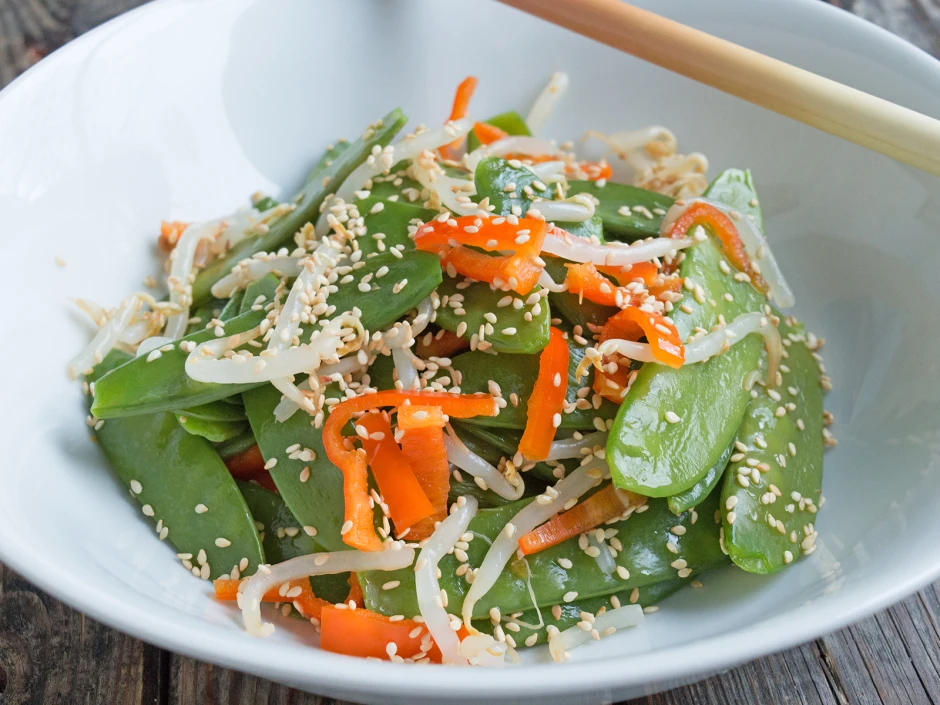 Zuckerschoten Salat