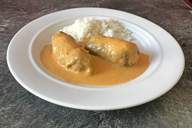 Rouladen in Rahmsoße