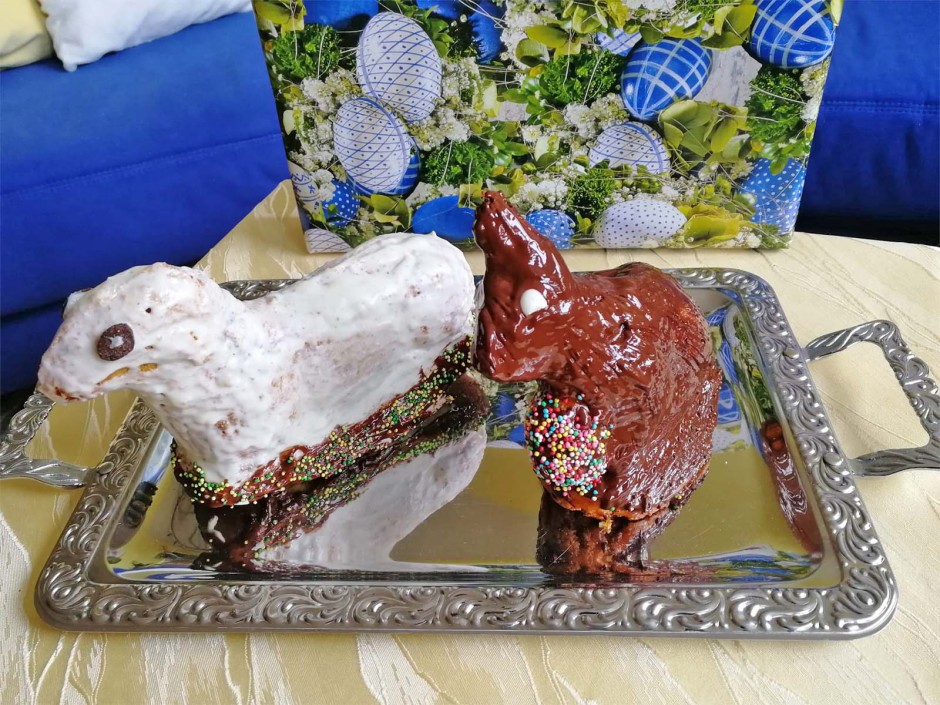 Lamm und Hase