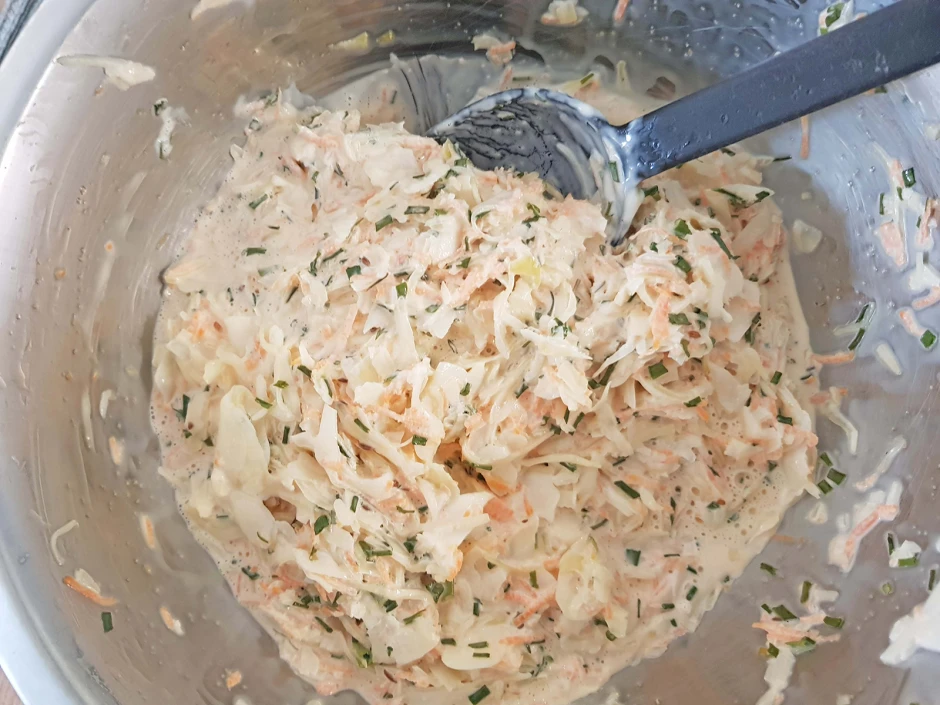 Cole Slaw mit selbstgemachter Mayonnaise