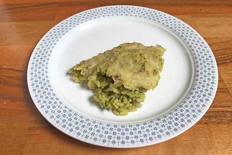 Überbackenes Bärlauchrisotto