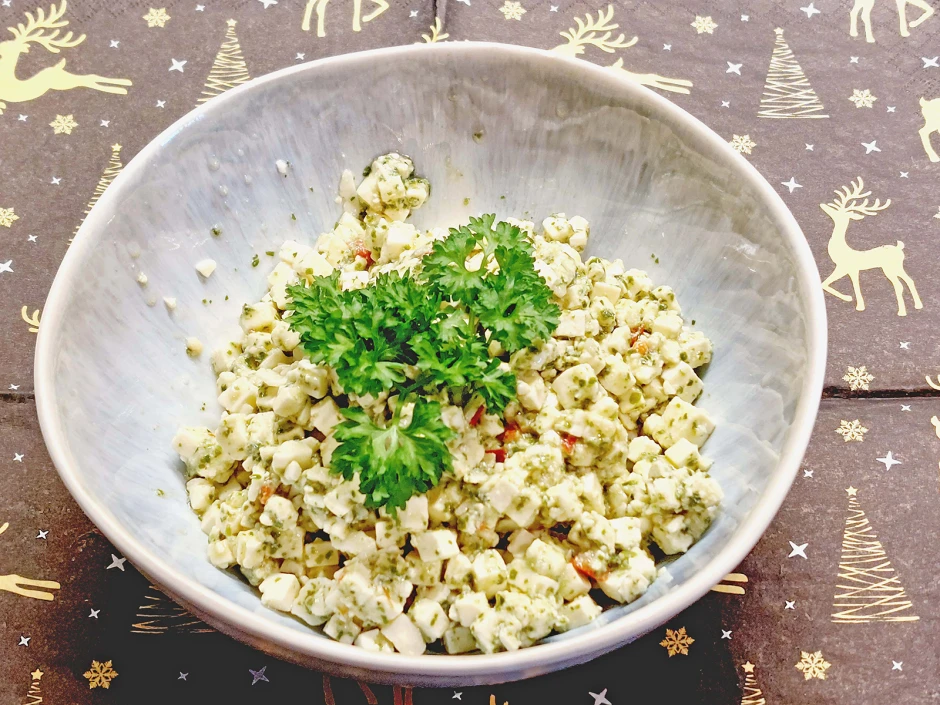 B&auml;rlauch-Schafsk&auml;sesalat