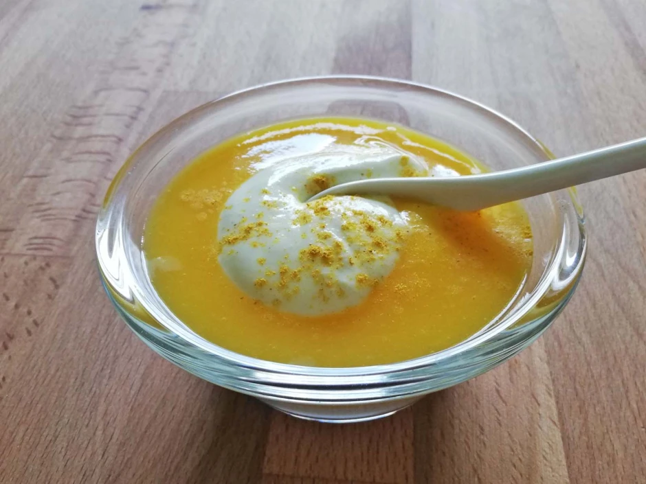 Pfirsich - Curry Dessert