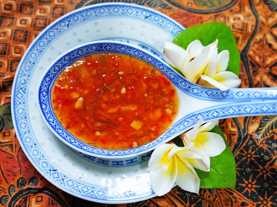 Thailändische Springrollsauce auf Boathouse Art