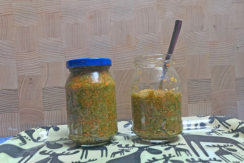 Gemüsesuppenwürze mit Bärlauch