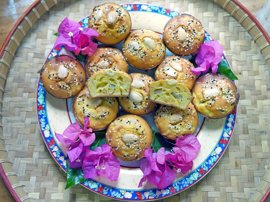 Orangenmuffins mit Kokosnuss