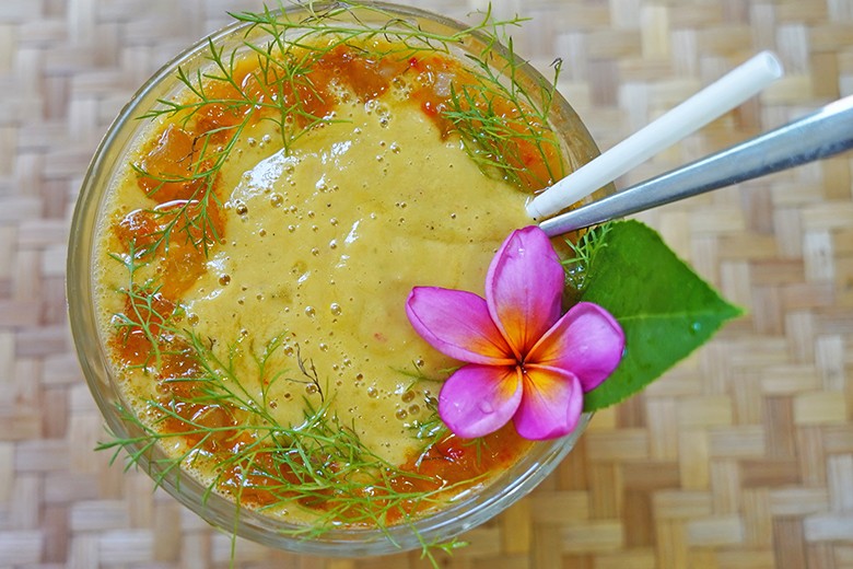 Avocado-Papaya Getränk