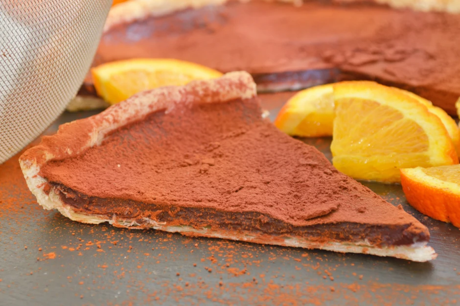 Schokoladen Orangen Tarte