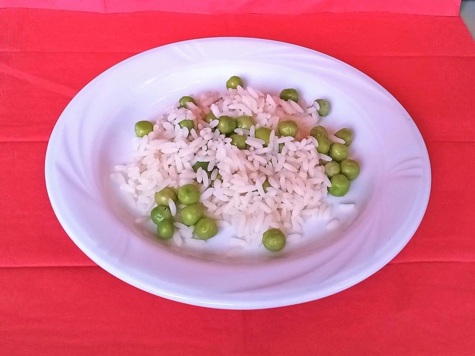 Erbsenreis mit K&uuml;mmel&ouml;l