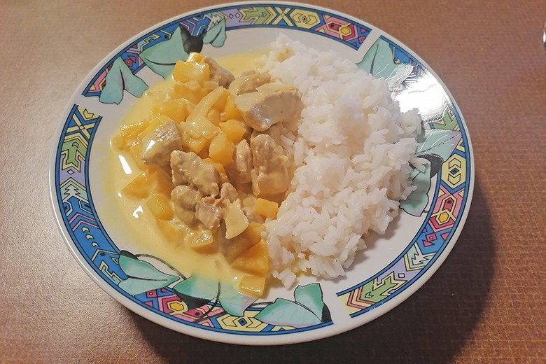 Schweinefilet in Mangosauce