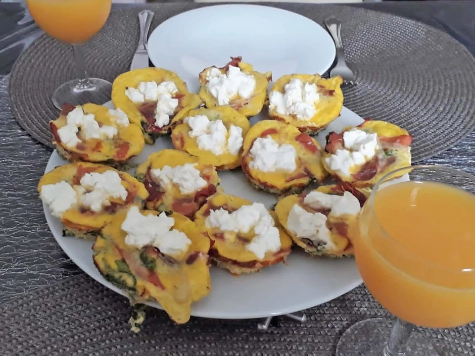 Paprika Spinat Muffin