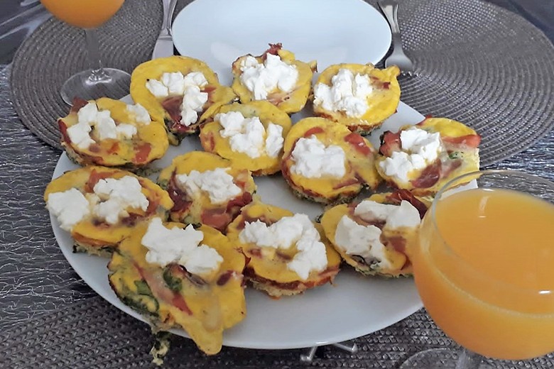 Paprika Spinat Muffin