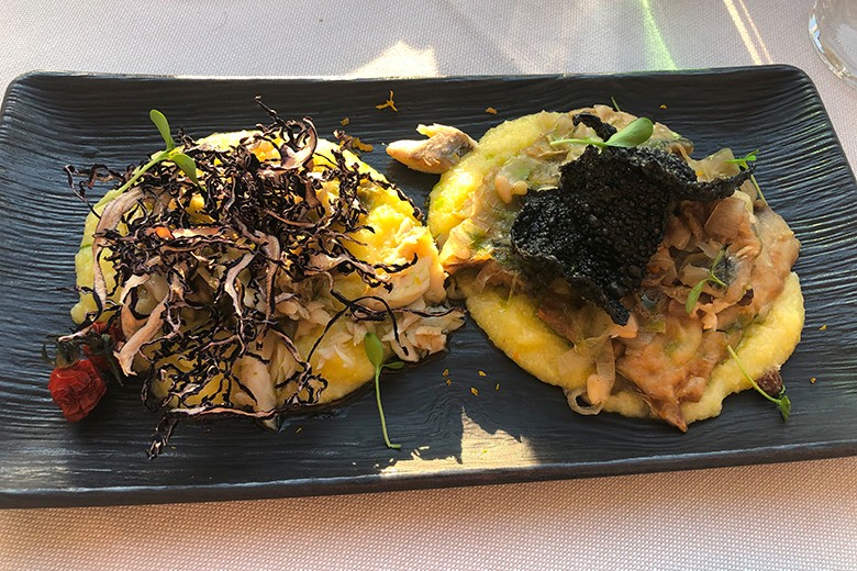 Gebratene Sardellen mit Polenta