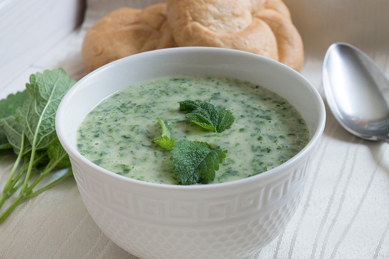 Cremige Brennnesselsuppe