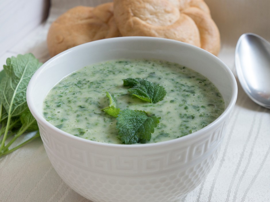 Cremige Brennnesselsuppe