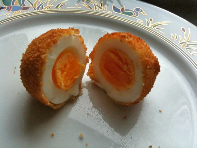 Gebackene Eier
