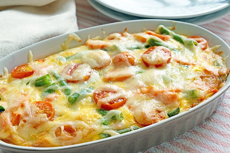 Gemüseauflauf mit Tomaten