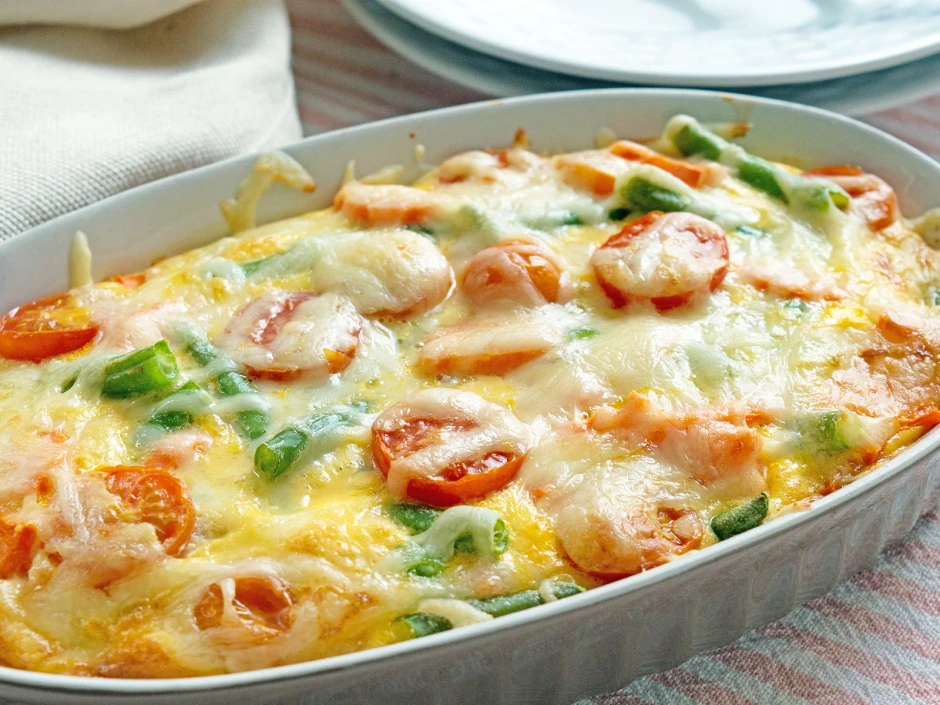 Gem&uuml;seauflauf mit Tomaten