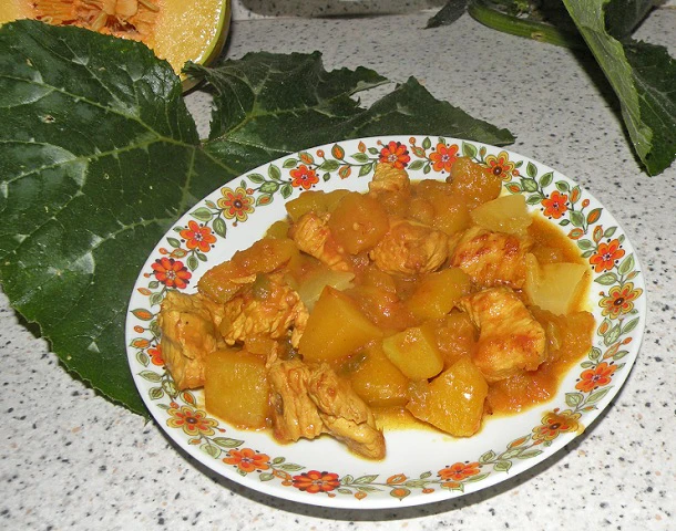 Kürbis Puten Curry