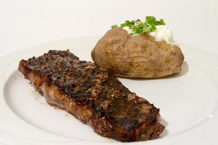 Steak mit Senfkruste